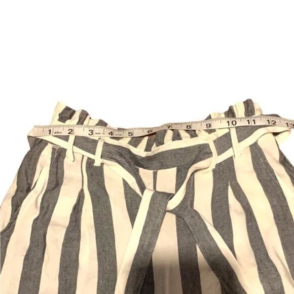 NWT American Eagle Pant High Waist Paper Bag Striped Coastal Size Small - Picture 7 of 9